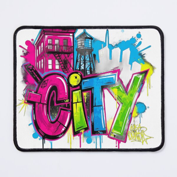 Item preview, Vibrant street art in a metropolitan city designed and sold by VerizalShop.