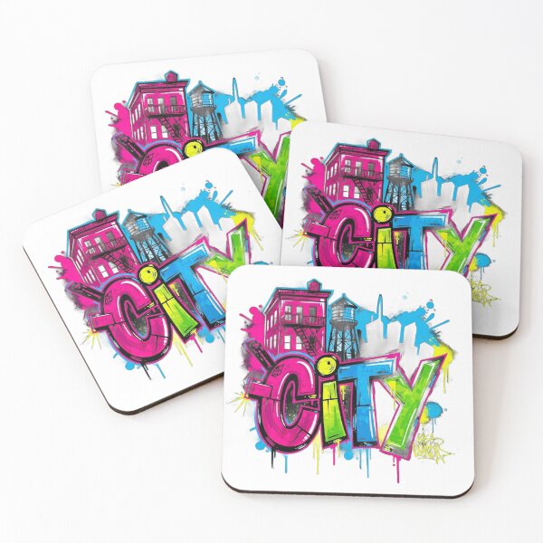 Item preview, Vibrant street art in a metropolitan city designed and sold by VerizalShop.