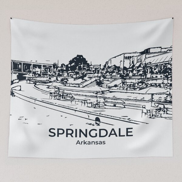 Item preview, Springdale - Arkansas designed and sold by Lakeric Cityscapes.