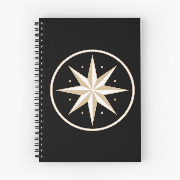 Item preview, Luxury Minimal Compass Star Gold Black Emblem Symbol designed and sold by ImagenFusionP.