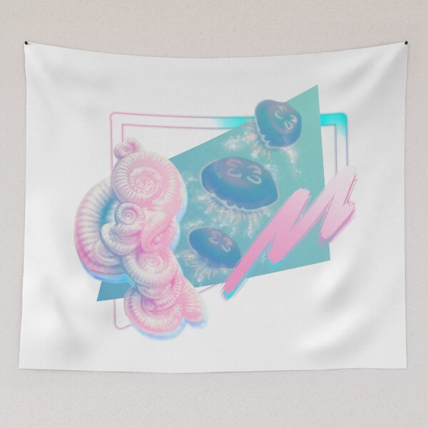 Item preview, Ammonite Aesthetic Pastel Vaporwave Mermaid designed and sold by Benjamin Lou.