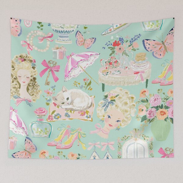 Item preview, Vintage French Rococo Coquette Aesthetic Floral Pattern designed and sold by caseluv.