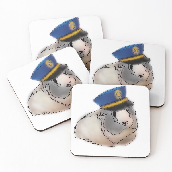 Item preview, Rice the Guinea Pig police hat – animalzinhats designed and sold by Ashley’sAnimalz.