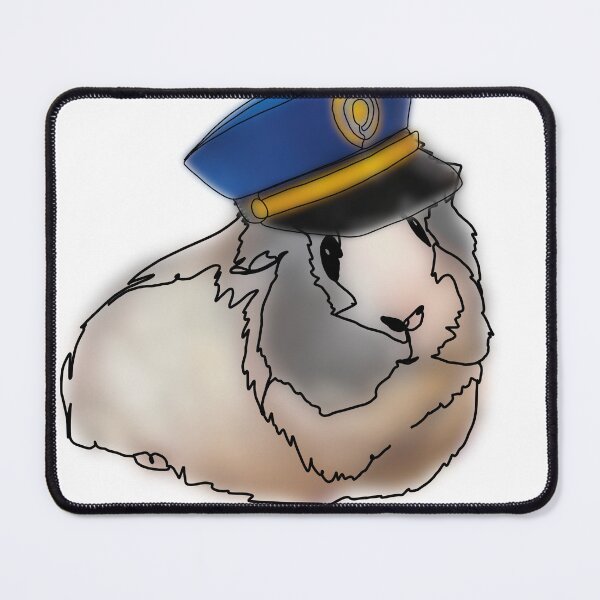Item preview, Rice the Guinea Pig police hat – animalzinhats designed and sold by Ashley’sAnimalz.
