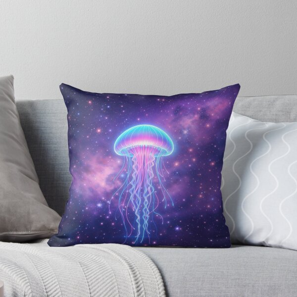 Item preview, Galactic Neon Jellyfish in Cosmic Space designed and sold by GamerGearTees.