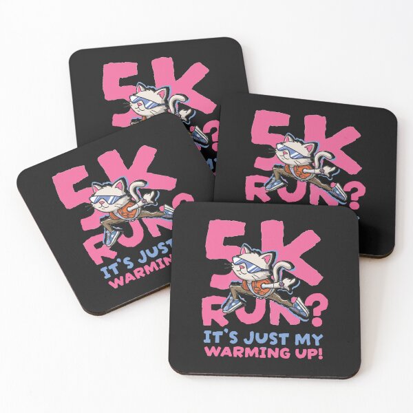 Item preview, 5K Run Is Just My Warming Up - Funny Cat Runner designed and sold by AdyKurniawan.