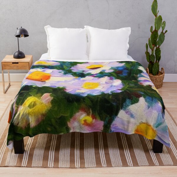 Item preview, Soft Pastel Daisy Garden Art for Gentle Aesthetic Flower Lovers designed and sold by WildStroke.