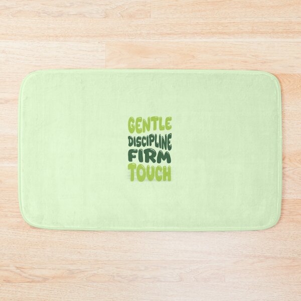 Item preview, Gentle Discipline, Firm Touch – Calm Leadership Bubble Typography in Green designed and sold by ArtGMerch.