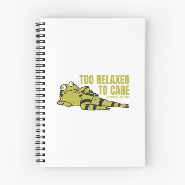Item preview, Too Relaxed To Care Frog designed and sold by findbeeingarden.