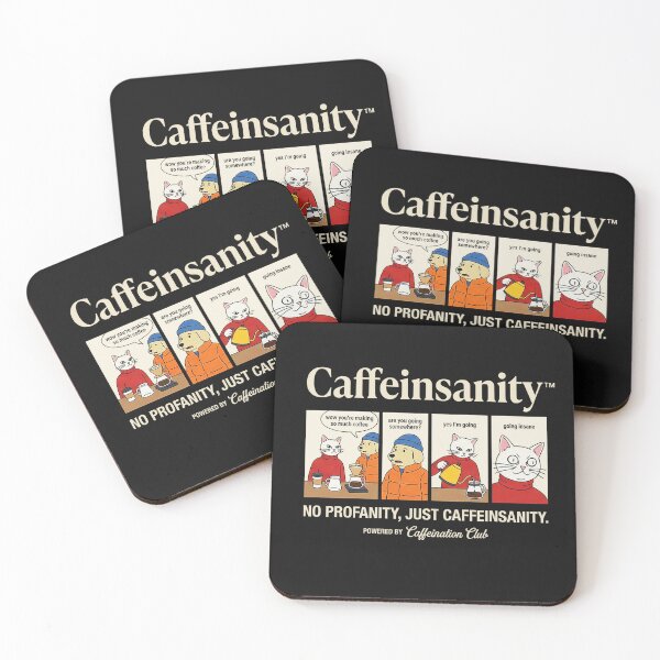 Item preview, Caffeinsanity: Going Insane Funny Coffee Cat Comic designed and sold by AdyKurniawan.