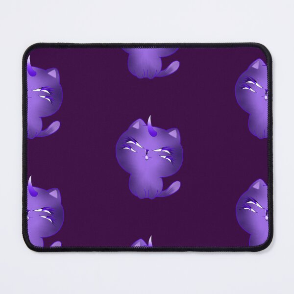 Item preview, Four-Eyed Chibi Cat Unicorn — Cute Purple Fantasy Illustration designed and sold by kerissfantasyart .