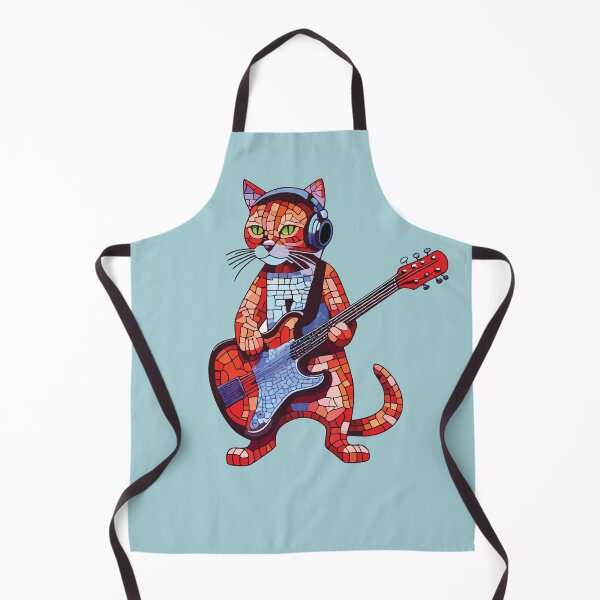Item preview, Guitarist Cat Mosaic designed and sold by designmari.