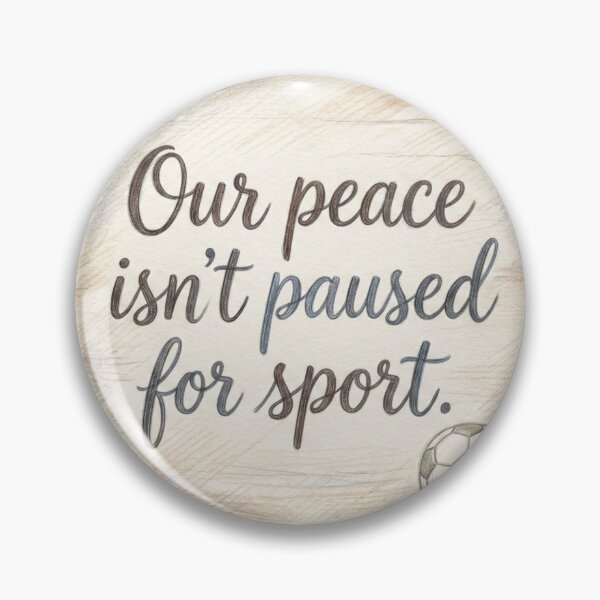 Item preview, Peace Before Sports - Hand Drawn Activist Protest Art designed and sold by devilfronty.