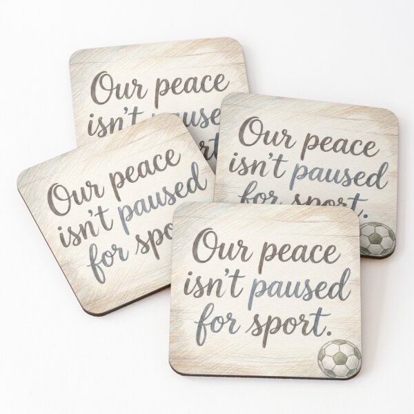 Item preview, Peace Before Sports - Hand Drawn Activist Protest Art designed and sold by devilfronty.