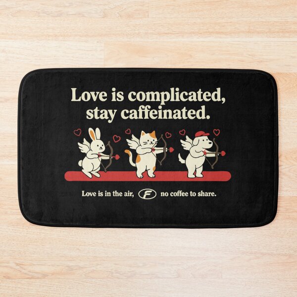 Item preview, Love is Complicated Stay Caffeinated | Funny Cupid Coffee Animals designed and sold by AdyKurniawan.