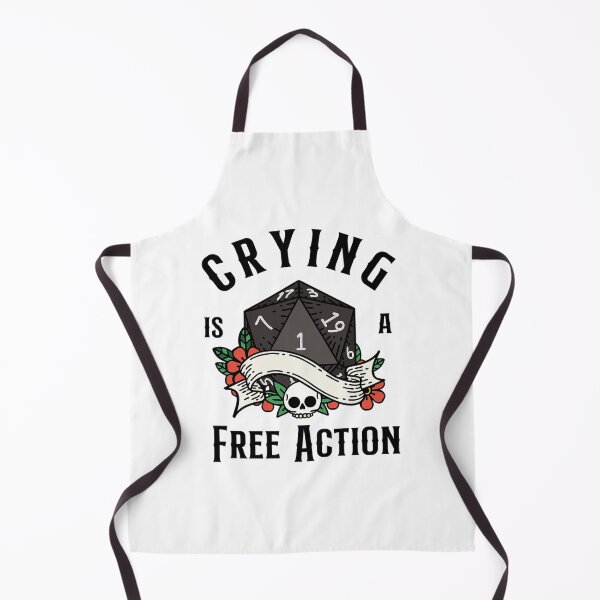 Item preview, DND RPG Funny Critical failure: Crying is a free action, Natural one D20 dice. designed and sold by Lonely Brains.