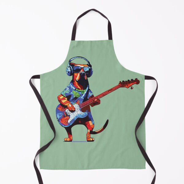 Item preview, Rottweiler guitarist mosaic designed and sold by designmari.