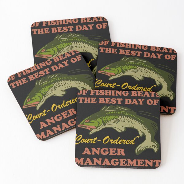 Item preview, Worst Day Of Fishing Beats The Best Day Of Court Ordered Anger Management - Fishing Meme Oddly Specific designed and sold by ahmetberke2.