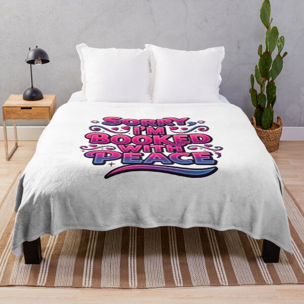 Item preview, Sorry I'm Booked With Peace. Self Love Healing Aesthetic Quote Typography Design designed and sold by Aarvya Fashion Club ( A.F.C ).