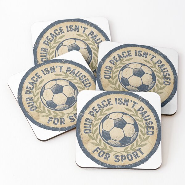 Item preview, Peace Not Paused For Sport - Vintage Soccer Human Rights Art designed and sold by devilfronty.
