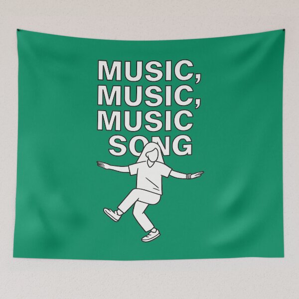 Item preview, Music Music Song Dancing Girl Minimalist Outline designed and sold by Urban-InkStudio.
