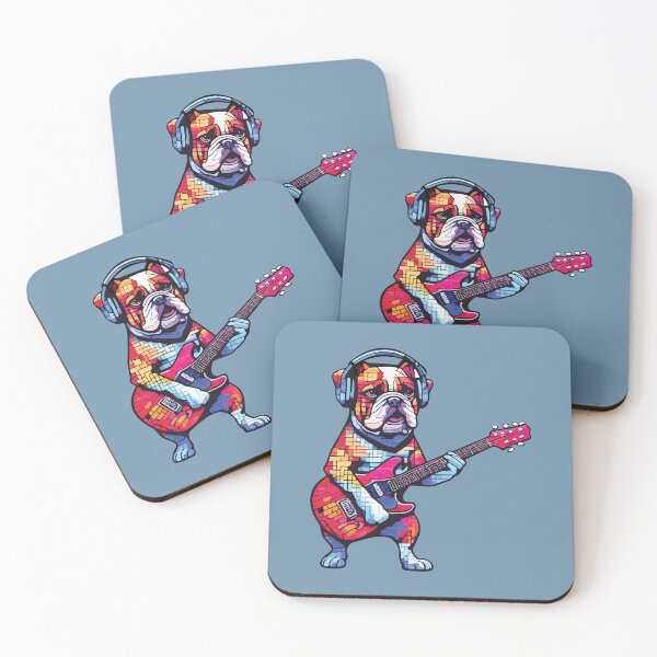 Item preview, Guitarist Bulldog Mosaic designed and sold by designmari.