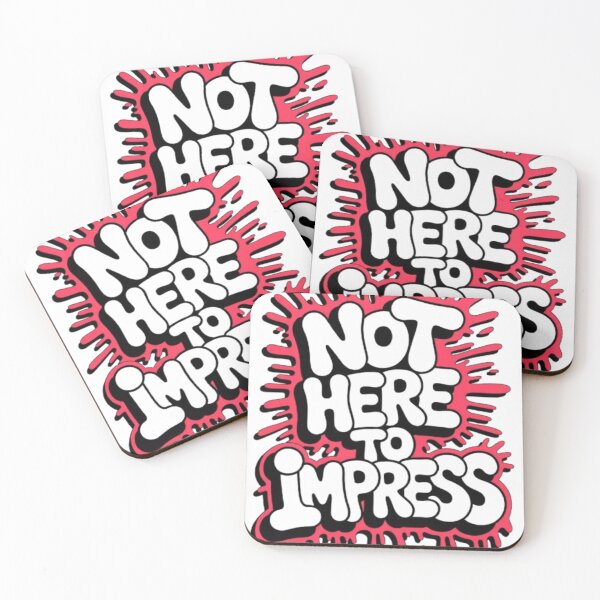 Item preview, Not Here To Impress Bold Statement Graphic designed and sold by NewUSShop.