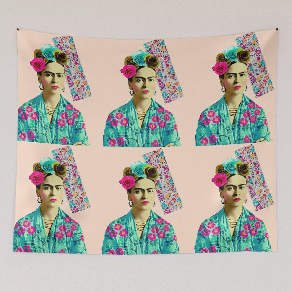 Item preview, Frida Kahlo Pink Viva la Vida designed and sold by FridaArtGallery.