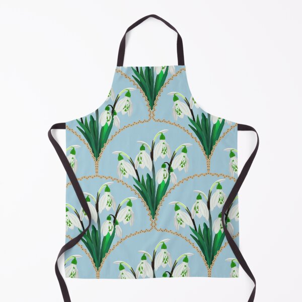 Item preview, Spring Snowdrops Garden Scallop Pattern designed and sold by Dintheo.