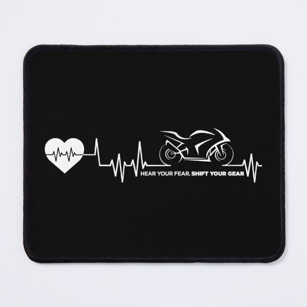 Item preview, Motorcycle Heartbeat Pulse Artwork for Motorcycle Rider designed and sold by PixelGrafiks.