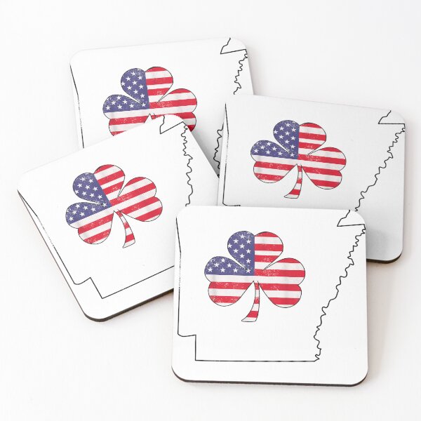 Item preview, arkansas Irish American Shamrock designed and sold by LiviuGligoros.