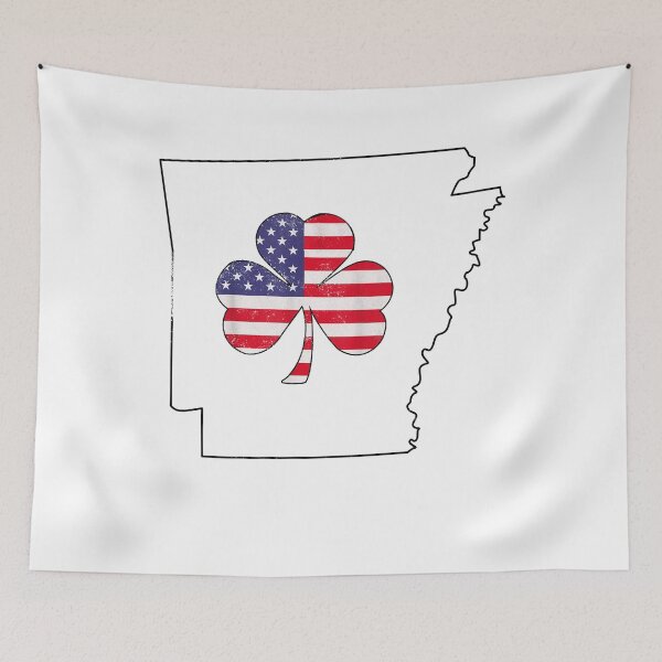 Item preview, arkansas Irish American Shamrock designed and sold by LiviuGligoros.