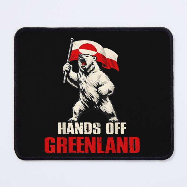 Item preview, Hands Off Greenland Flag Bear Support Greenland designed and sold by tarikusa02.