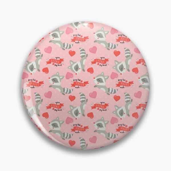 Item preview, Cute Raccoon Valentine Pattern Phone Case – You Stole My Heart designed and sold by FestivityFinds.