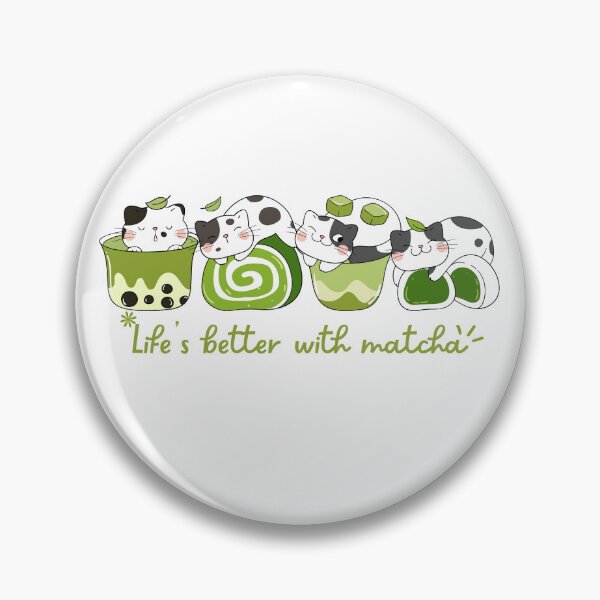 Item preview, Life's Better With Matcha Kawaii Meowcha designed and sold by thebest-2studio.