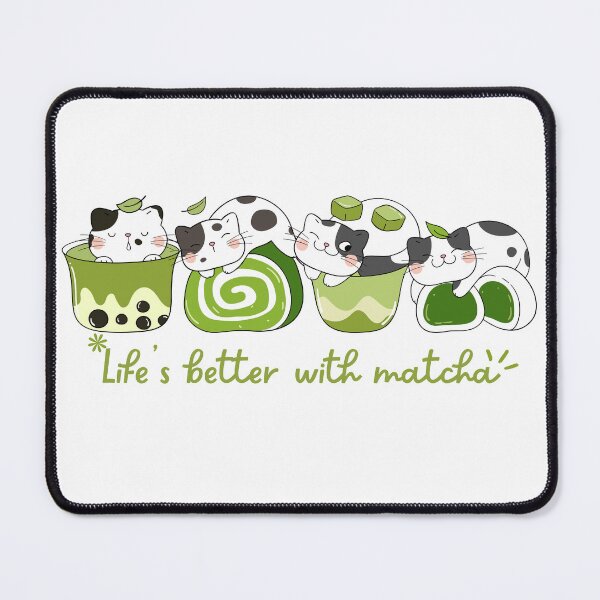Item preview, Life's Better With Matcha Kawaii Meowcha designed and sold by thebest-2studio.