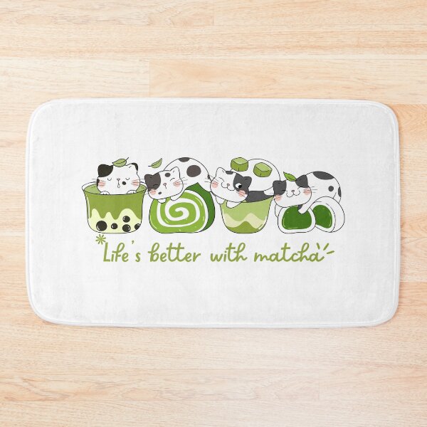 Item preview, Life's Better With Matcha Kawaii Meowcha designed and sold by thebest-2studio.