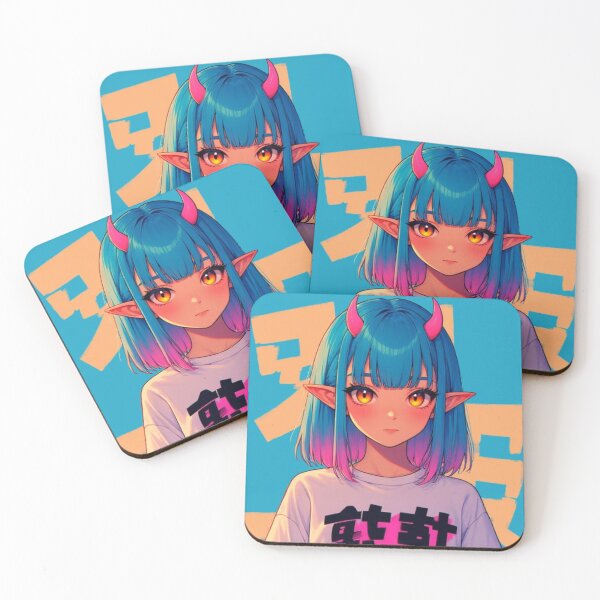 Item preview, Cyber Oni Girl - Pastel Aesthetic Streetwear designed and sold by Jimakmo.