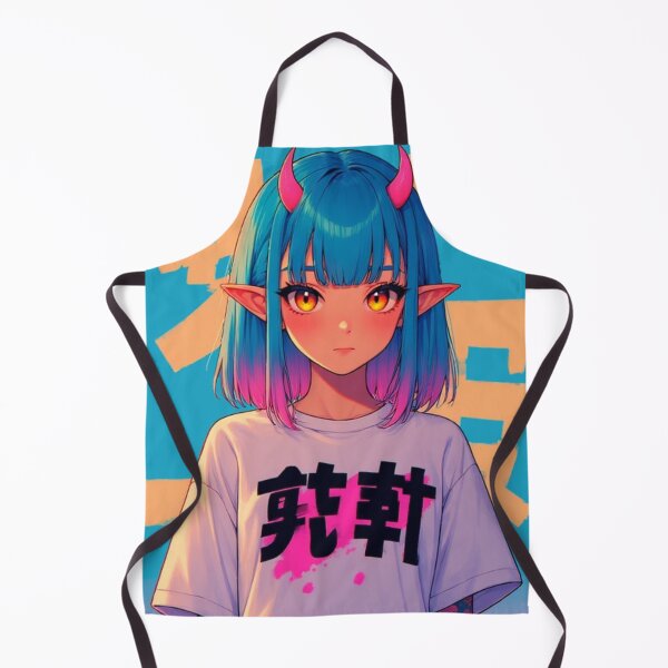 Item preview, Cyber Oni Girl - Pastel Aesthetic Streetwear designed and sold by Jimakmo.