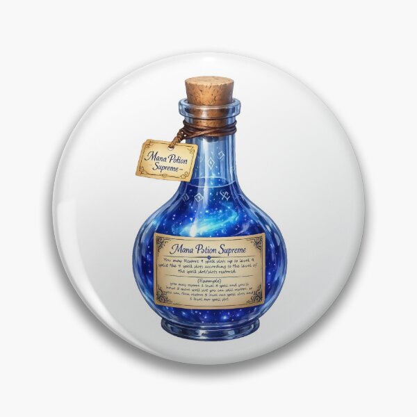 Item preview, Mana Potion Supreme – Fantasy RPG Potion Sticker | Alche-Arts designed and sold by AlcheArtsStudio.