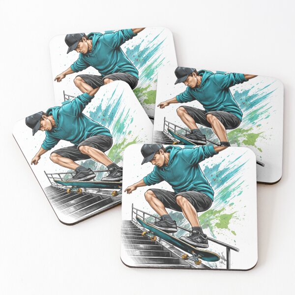 Aperçu de l'œuvre Urban Skater – Art urbain numérique pour les passionnés de skate créée et vendue par Ramiilustraciones.