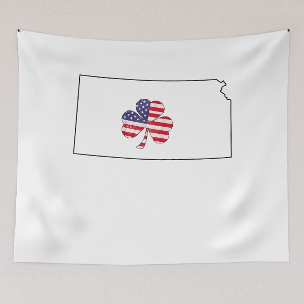 Item preview, kansas Irish American Shamrock designed and sold by LiviuGligoros.