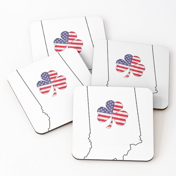 Item preview, indiana Irish American Shamrock designed and sold by LiviuGligoros.