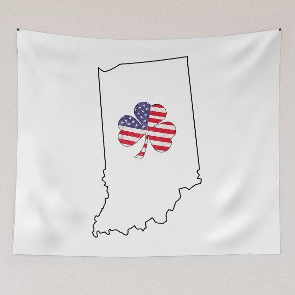 Item preview, indiana Irish American Shamrock designed and sold by LiviuGligoros.