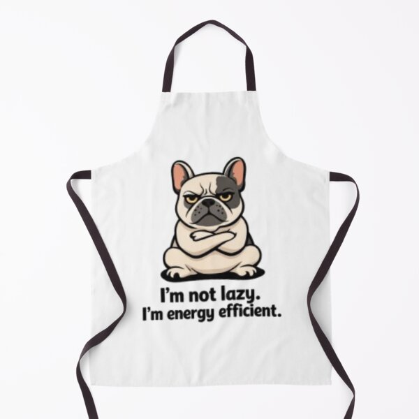 Item preview, I’m Not Lazy, I’m Energy Efficient – Grumpy Bulldog Design designed and sold by Puretrendsetter.