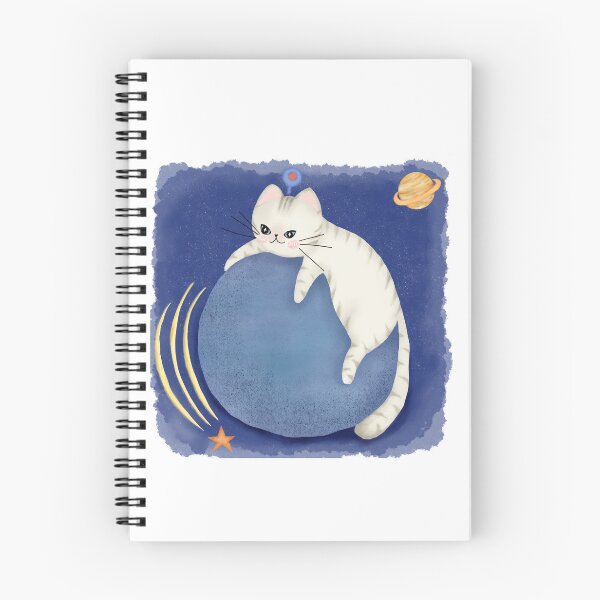 Item preview, Astral Dream Cat – Mystical White Cat Resting on a Cosmic Sphere designed and sold by Soul In Line.