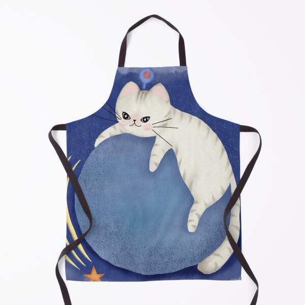 Item preview, Astral Dream Cat – Mystical White Cat Resting on a Cosmic Sphere designed and sold by Soul In Line.