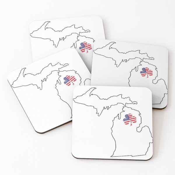 Item preview, michigan Irish American Shamrock designed and sold by LiviuGligoros.