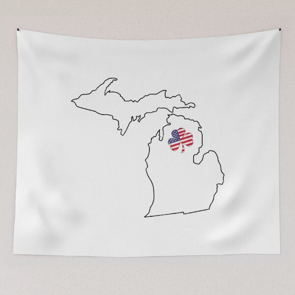 Item preview, michigan Irish American Shamrock designed and sold by LiviuGligoros.