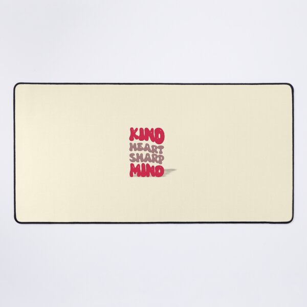 Item preview, Kind Heart Sharp Mind – Bold Bubble Typography with Strength & Compassion designed and sold by ArtGMerch.